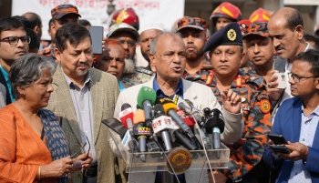 অগ্নি নিরাপত্তা বিষয়ে সচেতনতা বাড়ানোর জন্য মহড়ার আয়োজন : স্বরাষ্ট্র উপদেষ্টা