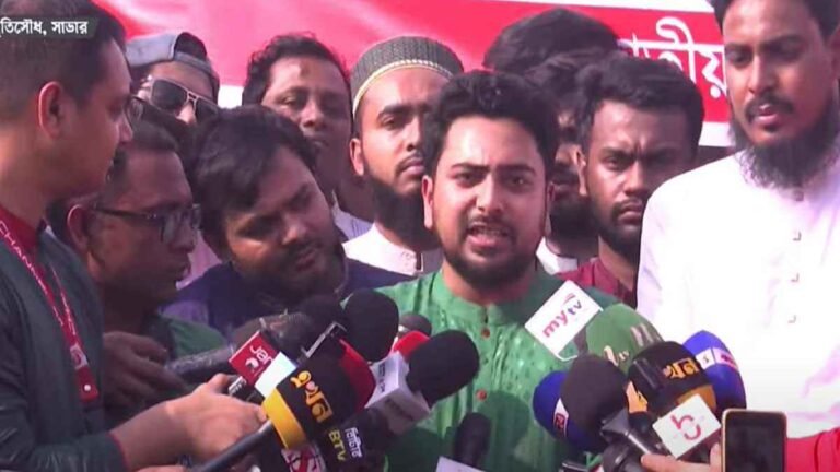সংস্কার ও বিচারবিহীন নির্বাচন মেনে নেওয়া হবে না: নাহিদ